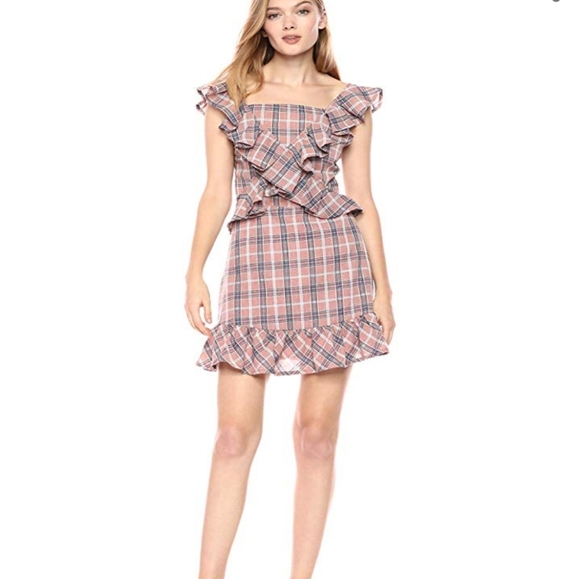 Moon River Pink Blue Summer Dress - Picture 1 of 7